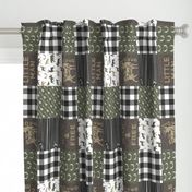 Little Man/Wild & Free - Woodland patchwork - C2 Plaid (90)