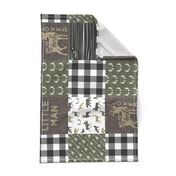 Little Man/Wild & Free - Woodland patchwork - C2 Plaid (90)