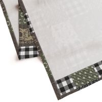 Little Man/Wild & Free - Woodland patchwork - C2 Plaid (90)