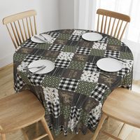 Little Man/Wild & Free - Woodland patchwork - C2 Plaid (90)