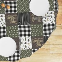 Little Man/Wild & Free - Woodland patchwork - C2 Plaid (90)