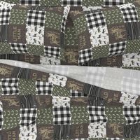 Little Man/Wild & Free - Woodland patchwork - C2 Plaid (90)