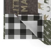 Little Man/Wild & Free - Woodland patchwork - C2 Plaid (90)