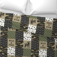 Wild&Free - woodland wholecloth - you are so deerly loved C2