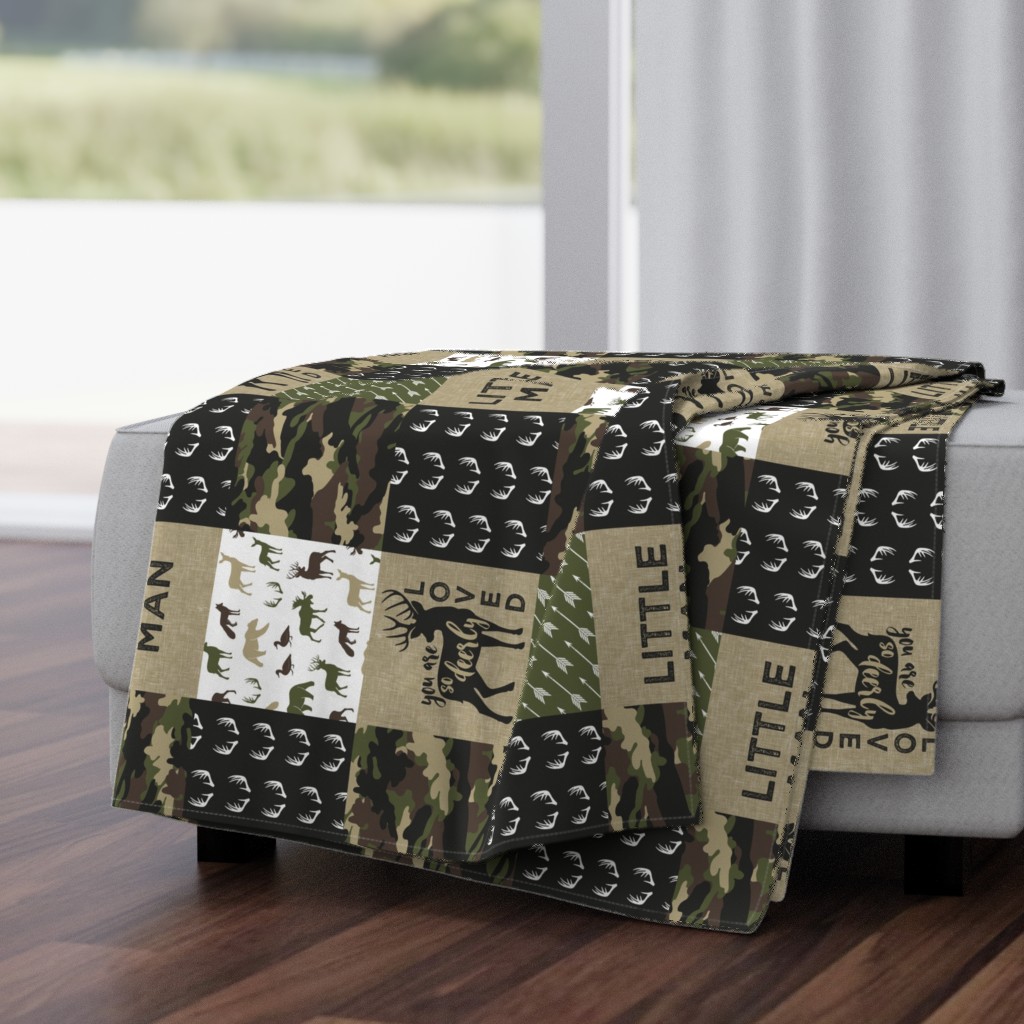 Little Man - Deer Woodland wholecloth - C2(90)