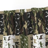 Little Man - Deer Woodland wholecloth - C2(90)