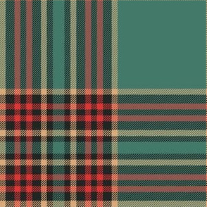 Forde District tartan, 6" ancient colors