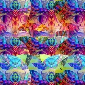 mini crazy imaginary planet 8 cat psychedelic spirit multicolor PSMGE