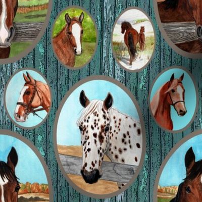 horse_portraits_barn_boards_teal_8x8