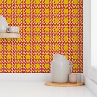 squiggle plaid 2 - honey red