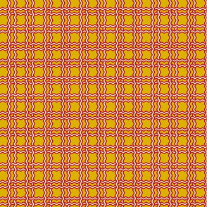 squiggle plaid 2 - honey red