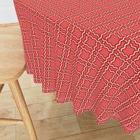 squiggle plaid 2 - melon red