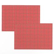 squiggle plaid 2 - melon red