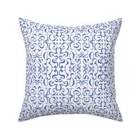 ARABESQUE Soft French Blue on White