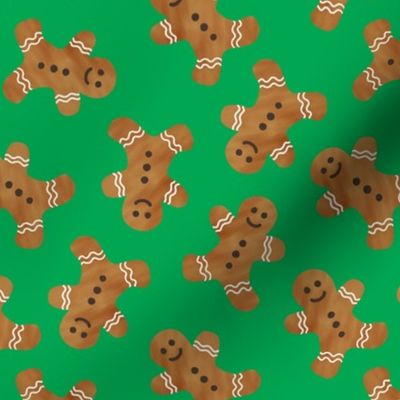 gingerbread man cookie toss - green