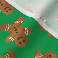 gingerbread man cookie toss - green