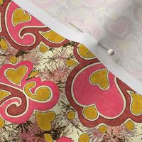 Antique hearts paisley