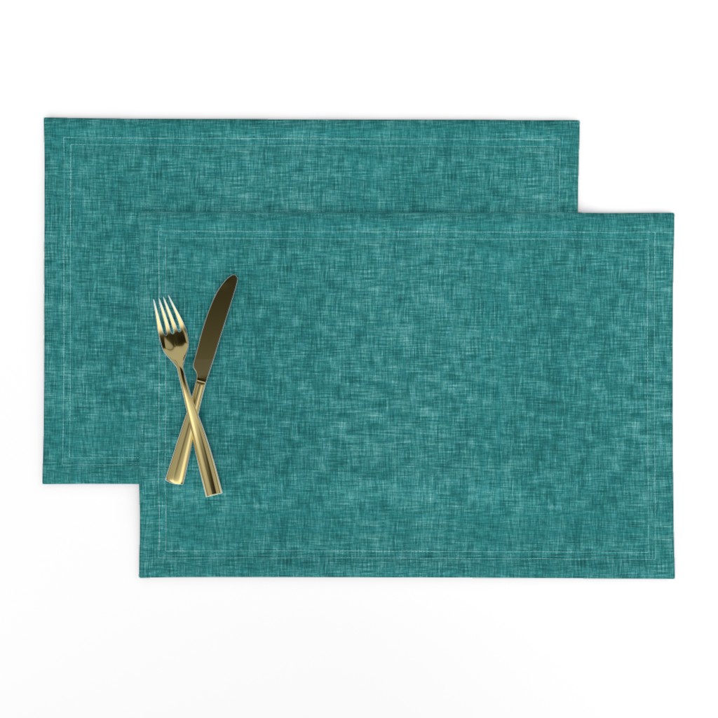 Wintry Wood Solid Linen (teal)