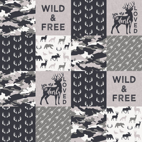Wild&Free/Deerly Loved Woodland Wholecloth - C3