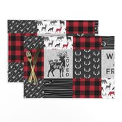 Wild&Free/Deerly Loved Little Man Patchwork Wholecloth- C11 Plaid