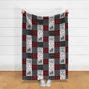 Wild&Free/Deerly Loved Little Man Patchwork Wholecloth- C11 Plaid