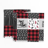 Wild&Free/Deerly Loved Little Man Patchwork Wholecloth- C11 Plaid