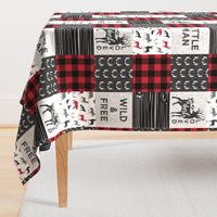 Wild&Free/Deerly Loved Little Man Patchwork Wholecloth- C11 Plaid