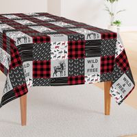 Wild&Free/Deerly Loved Little Man Patchwork Wholecloth- C11 Plaid