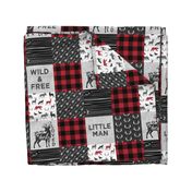 Wild&Free/Deerly Loved Little Man Patchwork Wholecloth- C11 Plaid