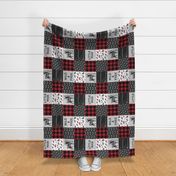 Wild&Free/Deerly Loved Little Man Patchwork wholecloth - C11 Plaid(90)