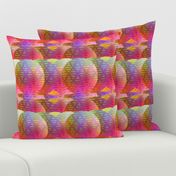 MAGIC SPHERES PINK PURPLE CORAL BOHO SUNNY AFTERNOON IMAGINARY PLANETS