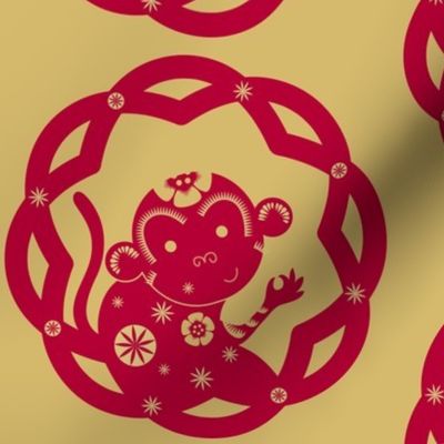The Year of the Monkey (solo): Red & Gold - Â© Lucinda Wei