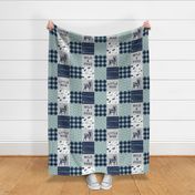 Little Man/So deerly loved -  blue C12 Plaid (90)