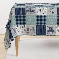 Little Man/So deerly loved -  blue C12 Plaid (90)