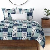 Little Man/So deerly loved -  blue C12 Plaid (90)