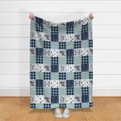 Little Man/So deerly loved -  blue C12 Plaid (90)