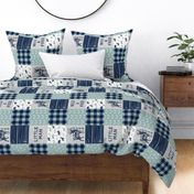 Little Man/So deerly loved -  blue C12 Plaid (90)