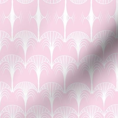 pink and white art deco