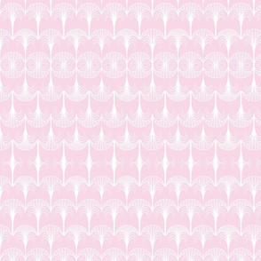 pink and white art deco