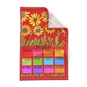 2022 FLOWER WALLHANGING AND TEA TOWEL