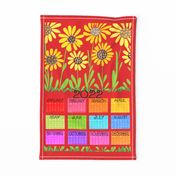 2022 FLOWER WALLHANGING AND TEA TOWEL