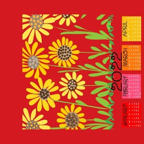 2022 FLOWER WALLHANGING AND TEA TOWEL