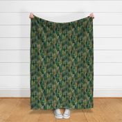 Medium Forest with bear and squirrel, gender neutral, trees, mushrooms, kids, baby boy, home decor, curtain, autumn, outdoors