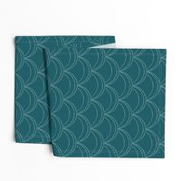 large wave stitch-teal
