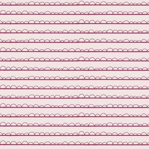 frilly stripe pinks