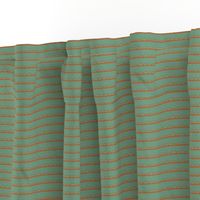 frilly stripe orange/mermaid green