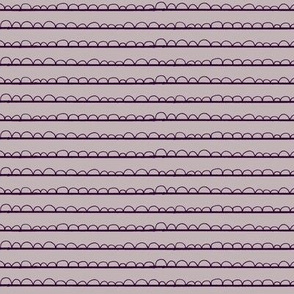 frilly stripe purples