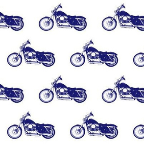2.5" Blue Motorcycles