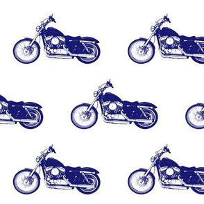 4" Blue Motorcycles