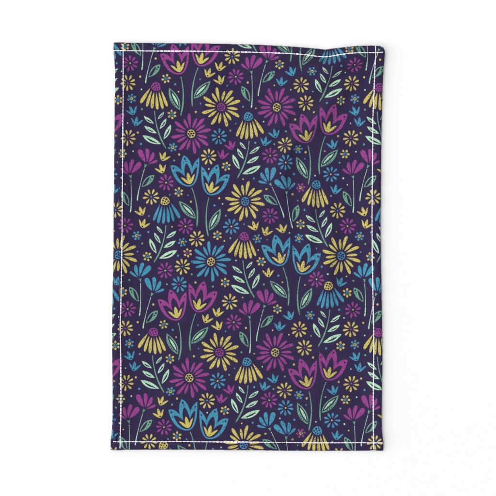 Blooming Botanical Tea Towel